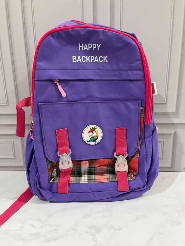 کوله پشتی مدرسه دخترانه مدل Happy Backpack